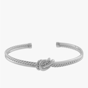 Twisted Silver Knot Bracelet